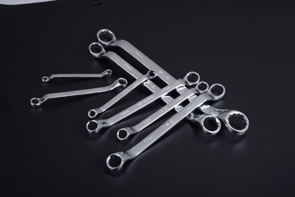 Stack of Close Wrenches
