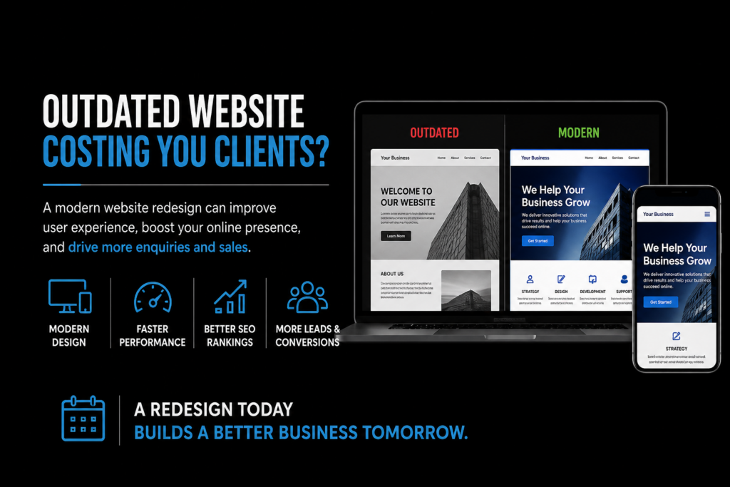 A slow, outdated, or confusing site doesn’t just look unprofessional—it can actively cost you leads and sales. In many cases, the real issue isn’t small fixes—it’s the need for a complete website redesign.