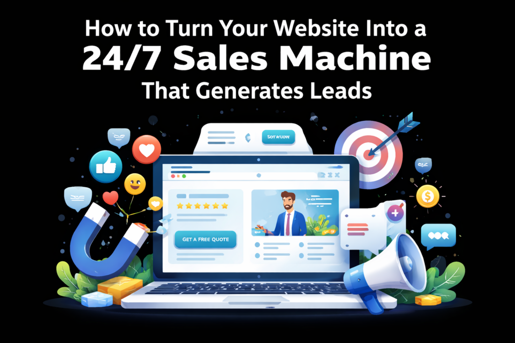 How to Turn Your Website Into a 24/7 Sales Machine. What Is Website Lead Generation?